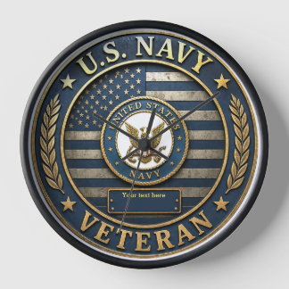 US Navy Veteran Honor Clock