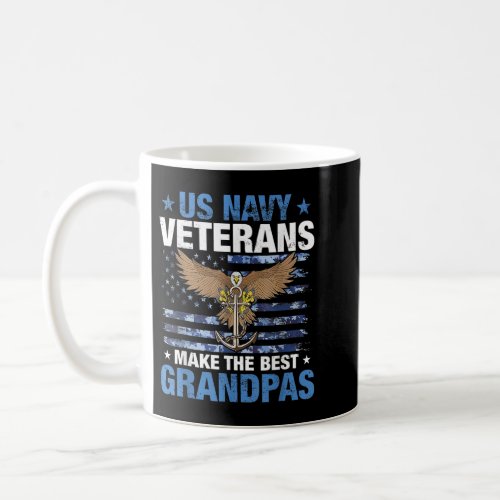 US Navy Veterans Make The Best Grandpas Gift For V Coffee Mug