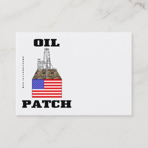 US Oil PatchBusiness CardsOilRigOilman Business Card