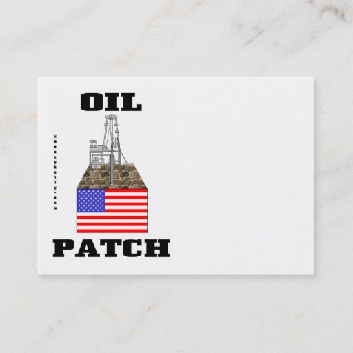 Customizable US Oil Patch,Business Cards,Oil,Rig,Oilman