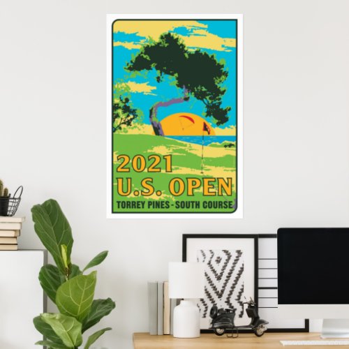 US open 2021 torrey pines south course gifts Poster