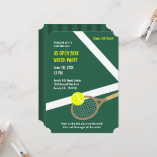 US Open Watch Party Invitation (green)