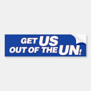 US out of UN Bumper Sticker