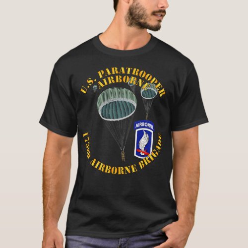 US Paratrooper 173rd Bde T_Shirt