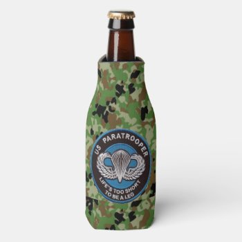 Us Paratrooper Bottle Cooler by ALMOUNT at Zazzle