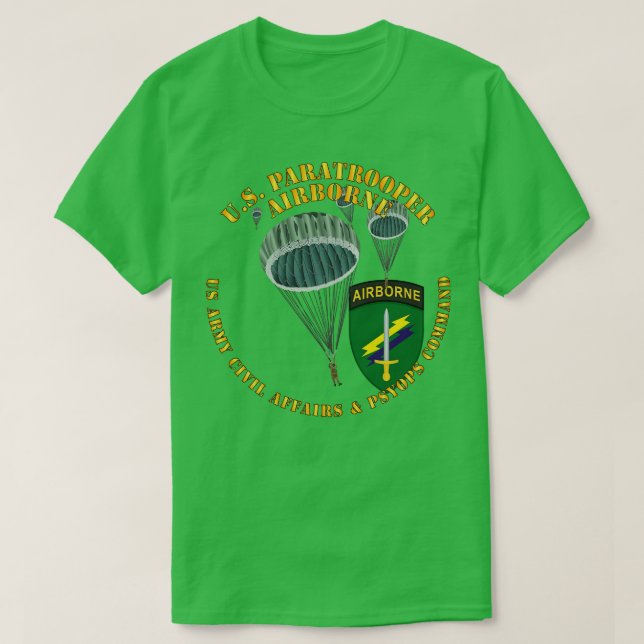 US Paratrooper USACAPOC T-Shirt (Design Front)