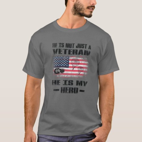 US Paratrooper Veteran Is A Hero Airborne Army T_Shirt