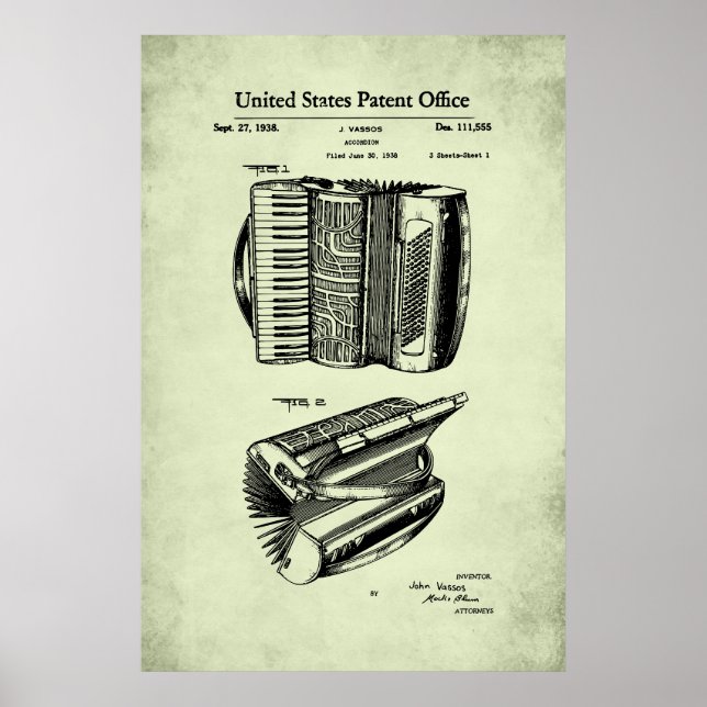 US Patent - Accordion Poster (Front)