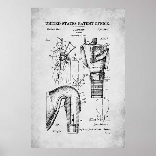 US Patent - Bagpipes Poster (Front)