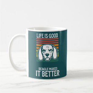 US Patriot Beagle USA Flag Dog Coffee Mug