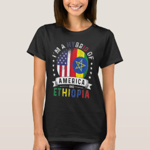 US Patriot Ethiopia Flag American Ethiopian Grown T-Shirt