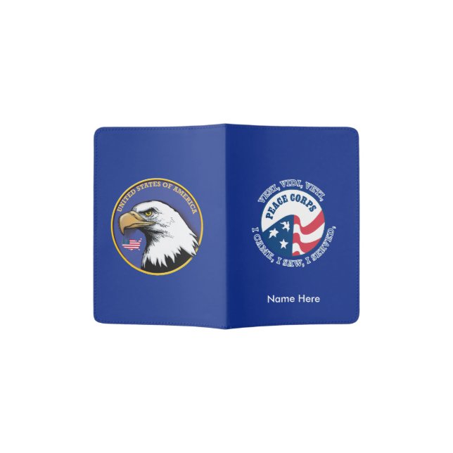US Peace Corps VVV Passport Cover (Opened)