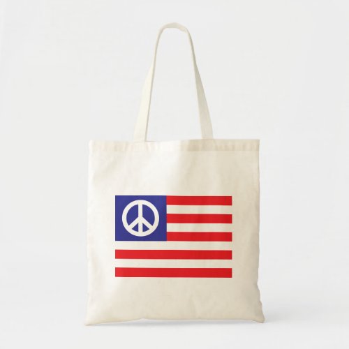 US Peace Flag Tote Bag