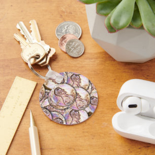 US Pennies Copper Coins Keychain