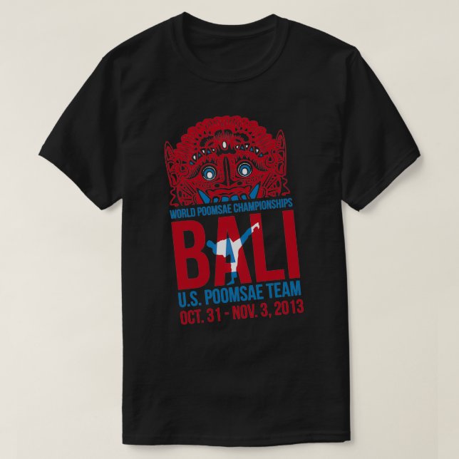 US Poomsae Team Taekwondo Poomsae World Championsh T-Shirt (Design Front)