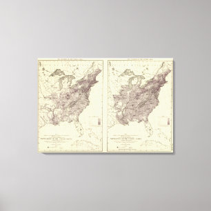 US Population 1830-1840 Canvas Print