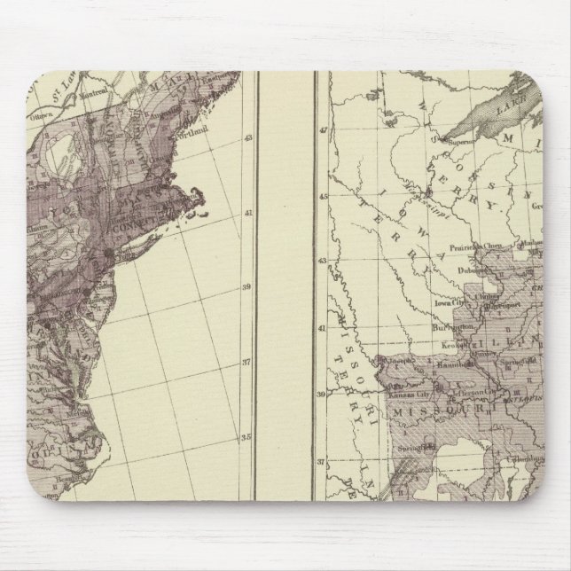 US Population 1830-1840 Mouse Pad (Front)