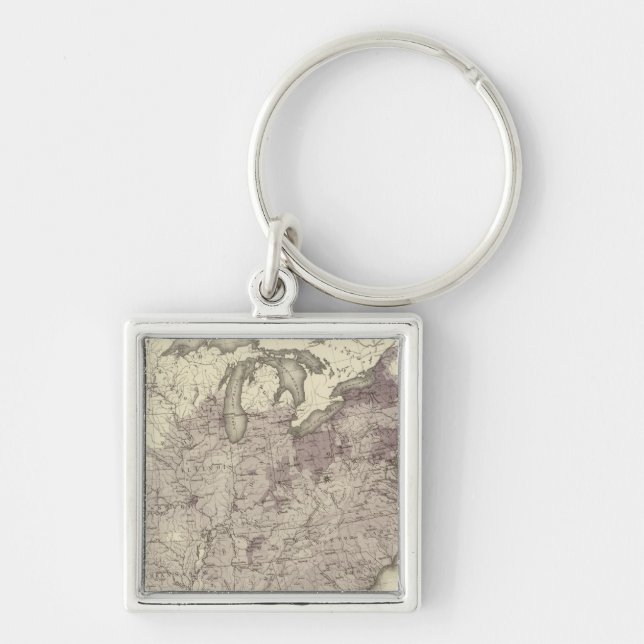 US Population 1850 Keychain (Front)