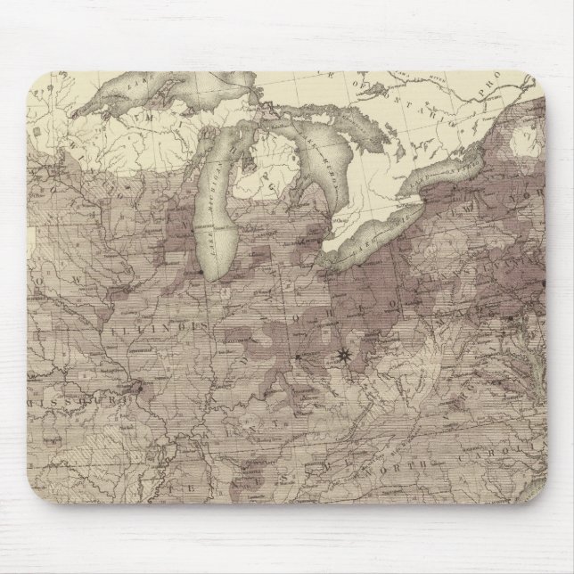 US Population 1860 Mouse Pad (Front)