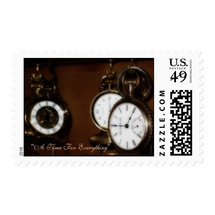 US Postage Stamp with Pocket Watch Collection