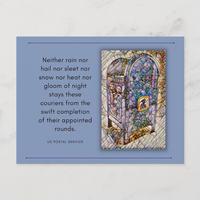 US Postal Service Postcard (Front)