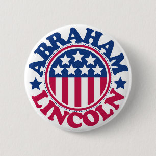 US President Abraham Lincoln Pinback Button