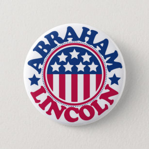 US President Abraham Lincoln Pinback Button