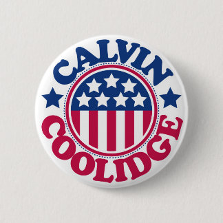 US President Calvin Coolidge Pinback Button