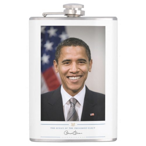 US President Elect Barack Obama  Flask
