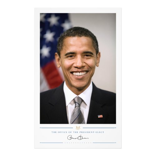 US President Elect Barack Obama  Photo Print