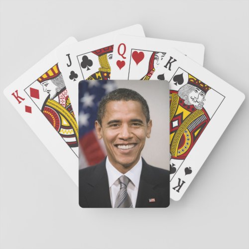 US President Elect Barack Obama  Poker Cards