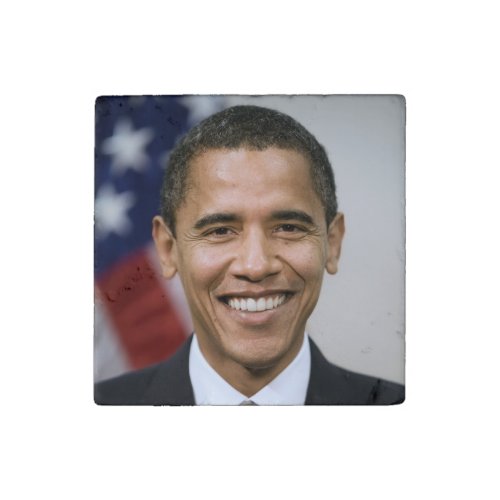 US President Elect Barack Obama  Stone Magnet