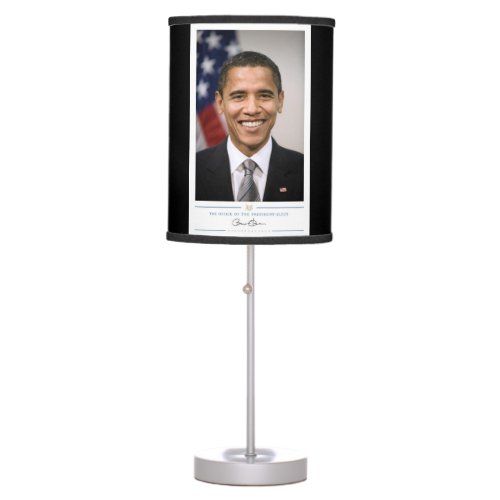 US President Elect Barack Obama  Table Lamp