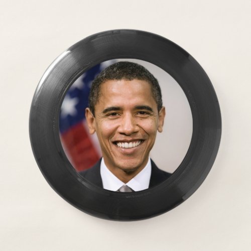 US President Elect Barack Obama  Wham_O Frisbee