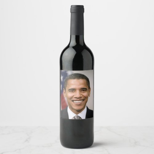 US President Elect Barack Obama  Wine Label
