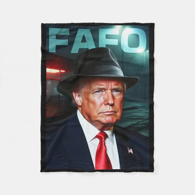 Us President Fafo  Fleece Blanket (Front)
