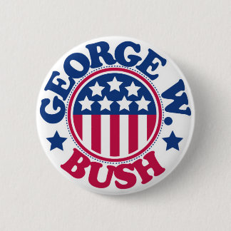 US President George W Bush Pinback Button