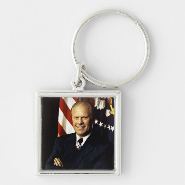 US President Gerald Rudolph Ford "Jerry" Portrait Keychain (Front)