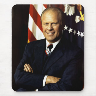 US President Gerald Rudolph Ford "Jerry" Portrait Mouse Pad