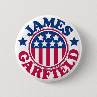 US President James Garfield Button