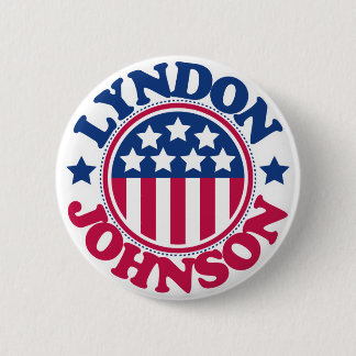 US President Lyndon Johnson Button