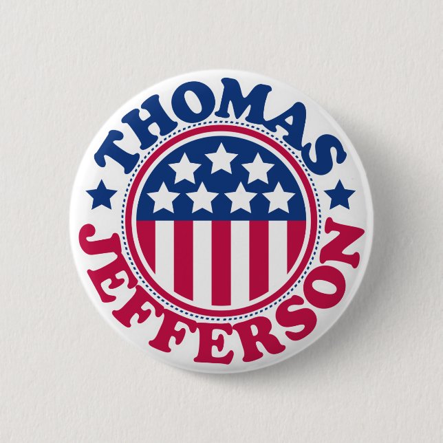 US President Thomas Jefferson Button (Front)