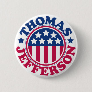 US President Thomas Jefferson Button