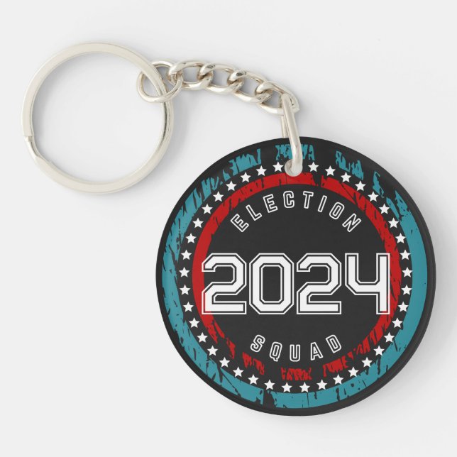 US Presidential Election 2024 Political Campaign Keychain (Front)
