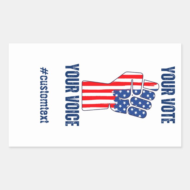 US Presidential Election 2024 Rectangular Sticker (Front)