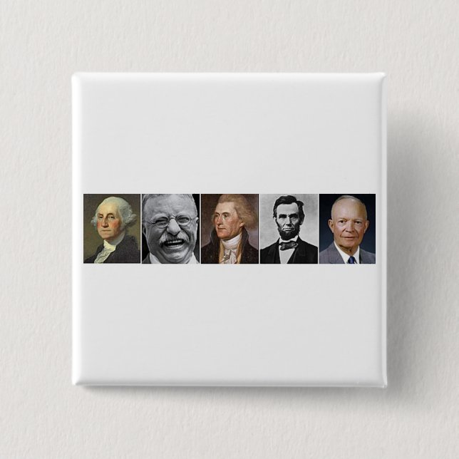 US Presidents Pinback Button (Front)