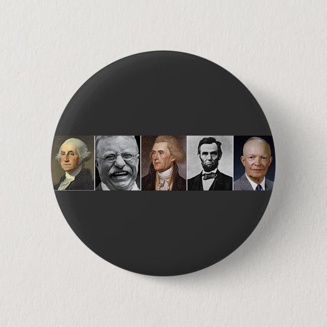 US Presidents Pinback Button (Front)