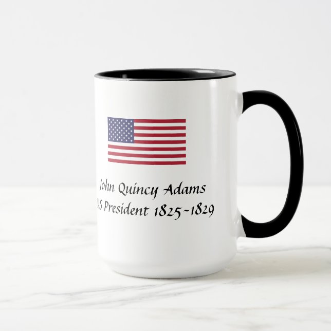 US Presidents Souvenir Mug - John Quincy Adams (Right)