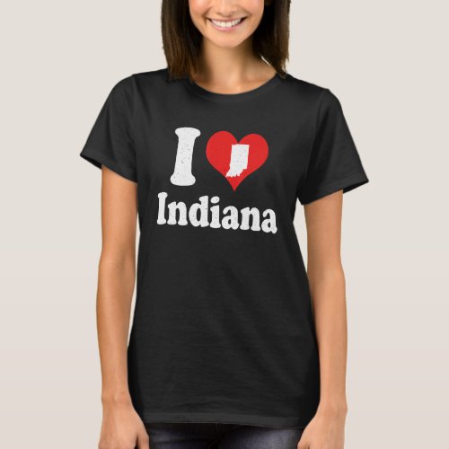 US Proud Citizen America Love State I Heart Indian T_Shirt