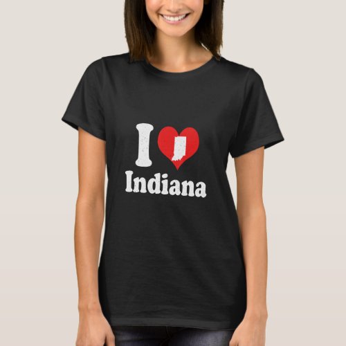 US Proud Citizen America Love State I Heart Indian T_Shirt